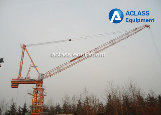 중국 25 톤 50m 무거운 장비를 드는 역풍 항진 지브 건축 탑 기중기 철사 밧줄 협력 업체