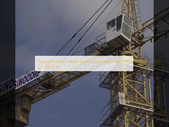 고정 해머 헤드 타워 크레인 기계 8T QTZ6013-8